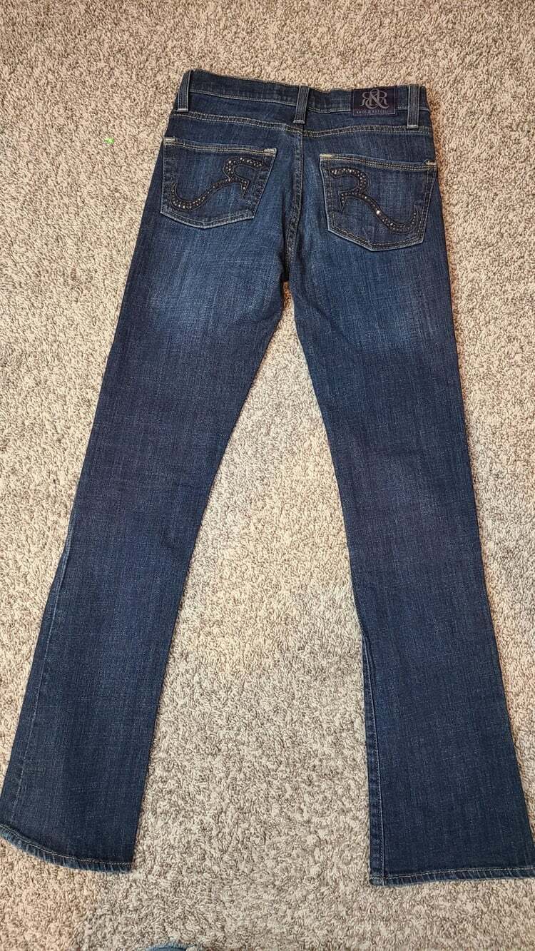 Rock & Republic Kasandra Bootcut Blue Jeans Womens Size 2 M - Picture 8 of 9